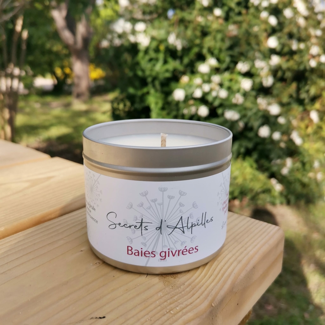 Bougie Baies Givr Es Bougies Parfum Es Secrets D Alpilles