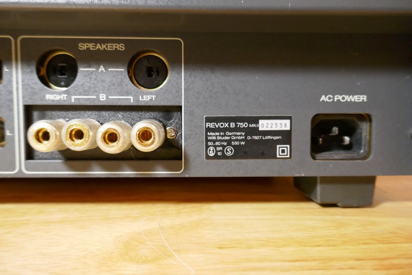 Amplificateur Revox Integrated Stereo Amplifier B Mkii Vintage