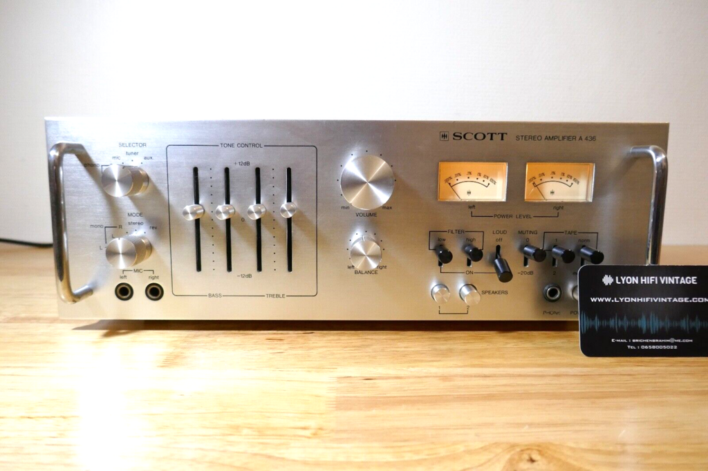 Amplificateur Scott Stereo Amplifier A Vintage Amplifier Hifi