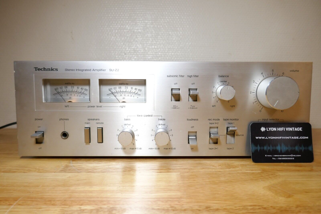 Amplificateur Technics Stereo Integrated Amplifier Su Z Vintage