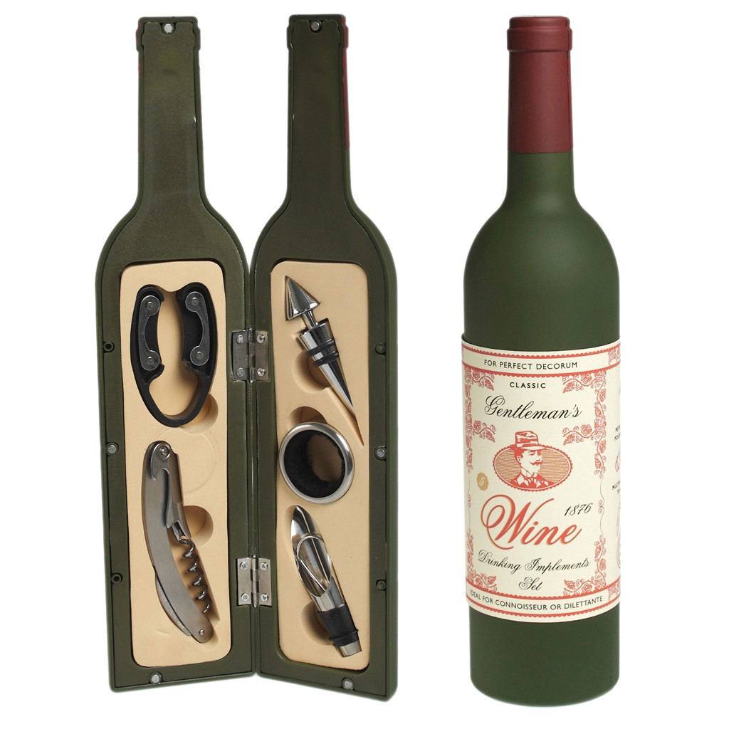 Set sommelier 5 accessoires - Bouteille de vin