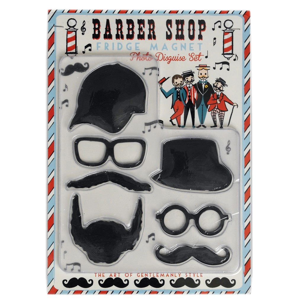 Set de magnets - Moustaches, lunettes et chapeaux