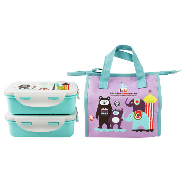  Lot de 2 Lunch box Circus et Sac isotherme - Isak