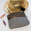 Trousse à fronce - Fleurs et pois noir