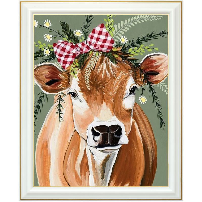 Broderie Diamant Vache En F Te Lartera