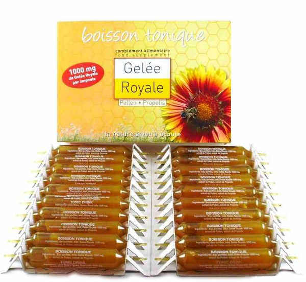 Gelée Royale + Propolis + Pollen Tonique de l'Apiculteur en Ampoules