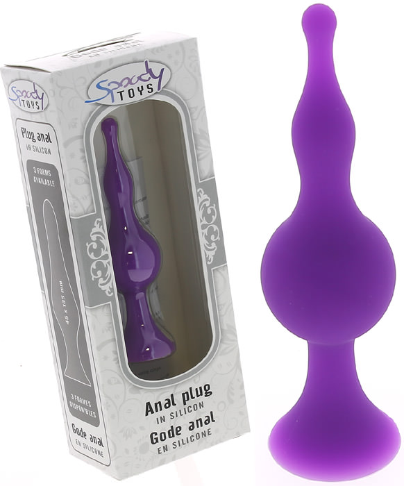 Gode Anal Ventouse En Silicone Fuchsia Medium Cm Gode Anal