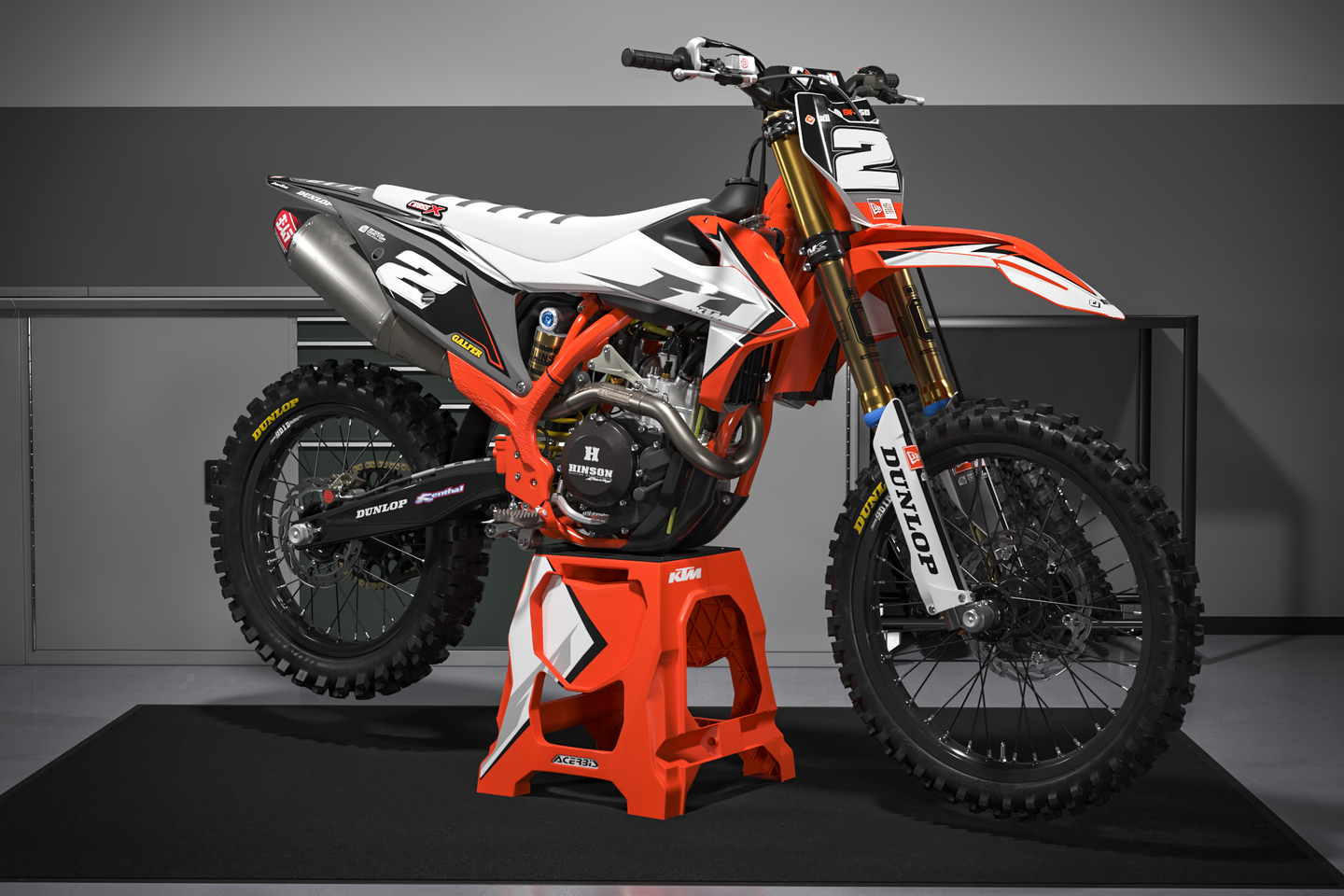 MX Kit déco KTM SFX125 450 2018 2019 Duo MX KTM MX Ligne de