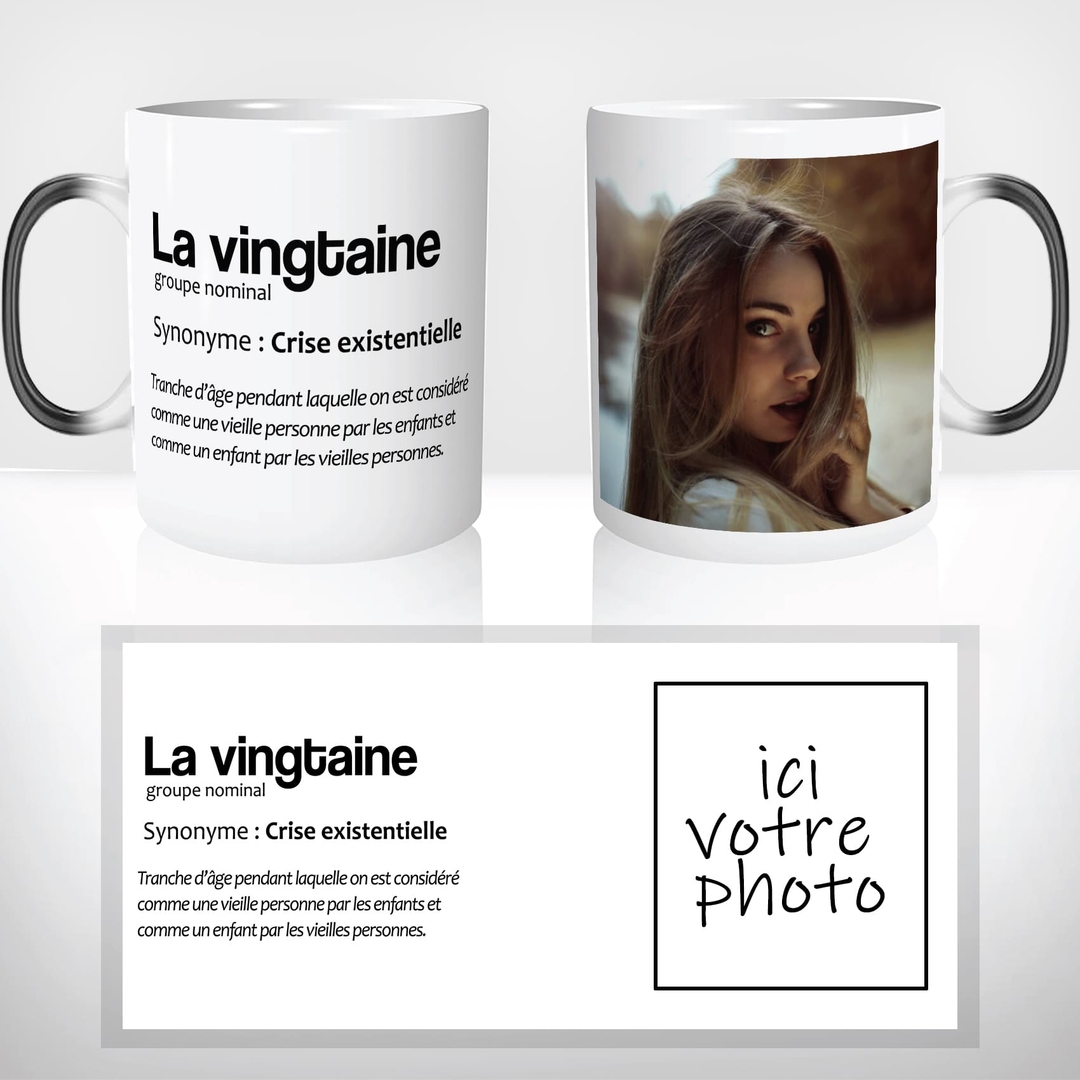 Mug Thermoréacitf La Vingtaine Tasse Anniversaire Mug Magique