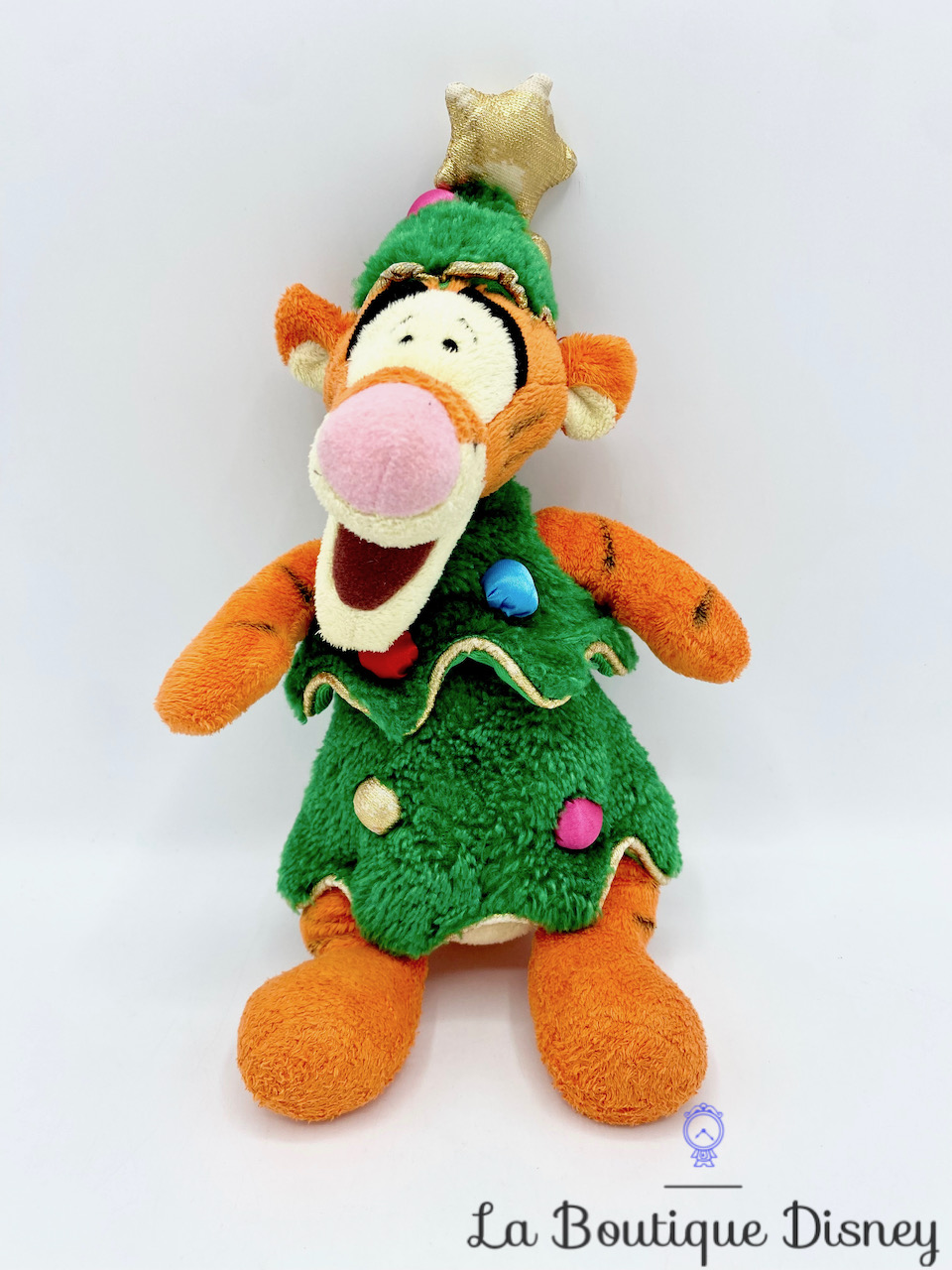 Peluche Tigrou Sapin Noël Disney Store Winnie l ourson tigre vert