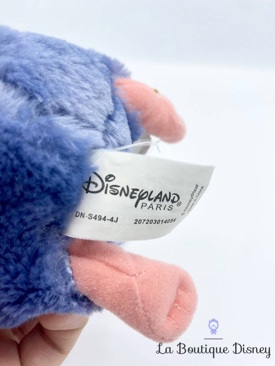 Peluche Rémy Ratatouille Disneyland Paris Disney rat bleu cuisinier