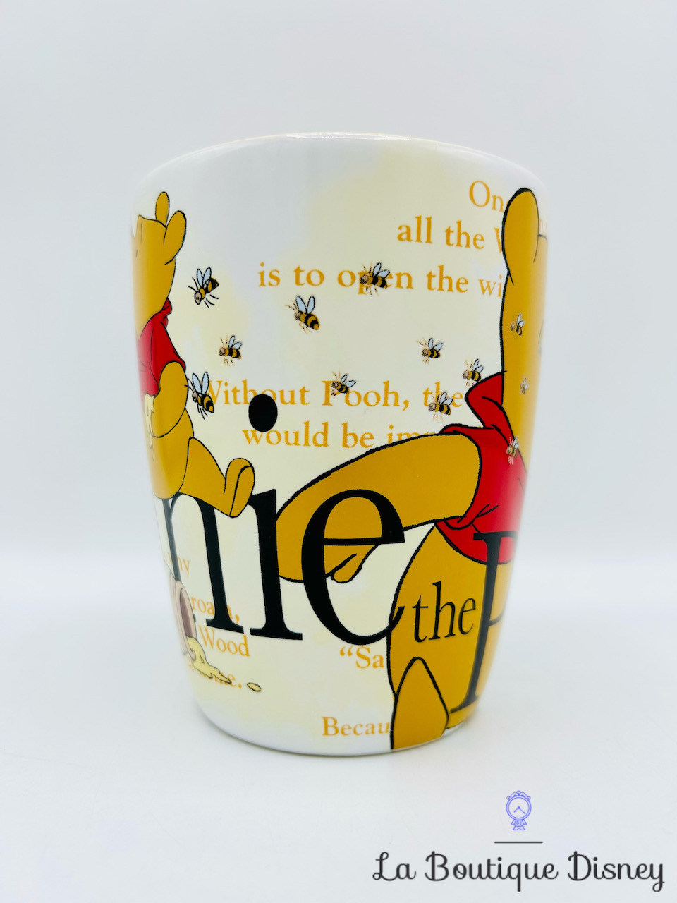 Tasse Winnie L Ourson Pooh Disney Store Mug Jaune Abeilles Miel