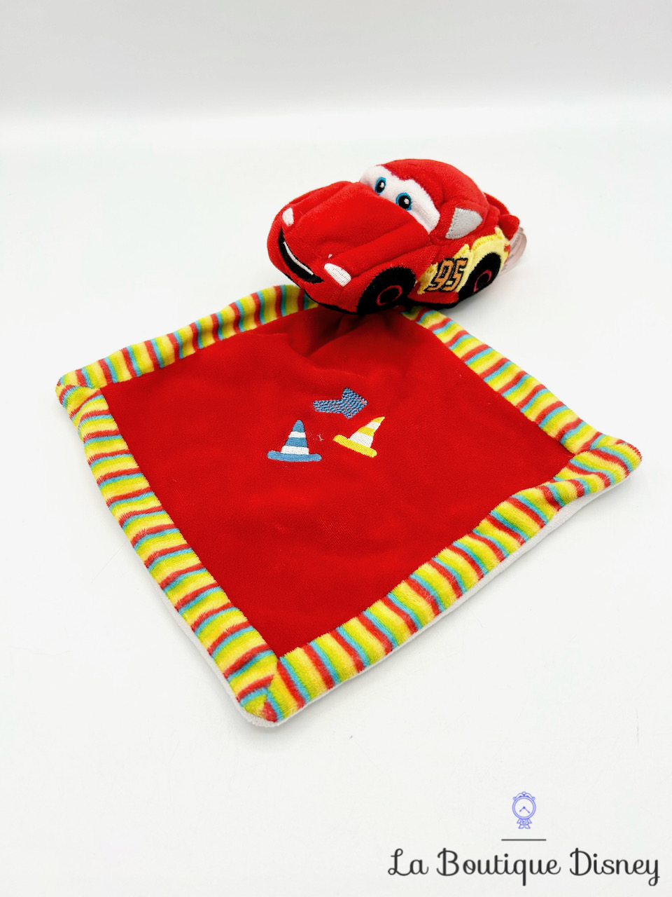 Peluche Doudou Flash McQueen Disney Nicotoy Cars Voiture Rouge