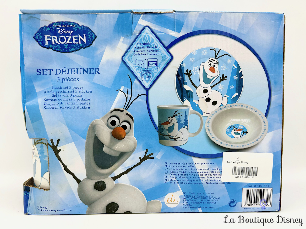 Ensemble Vaisselle Olaf La Reine Des Neiges Disney Assiette Tasse