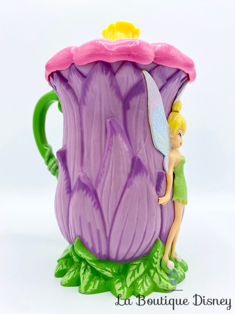 Tasse Plastique F E Clochette Disney On Ice Mug Verre Violet Couvercle