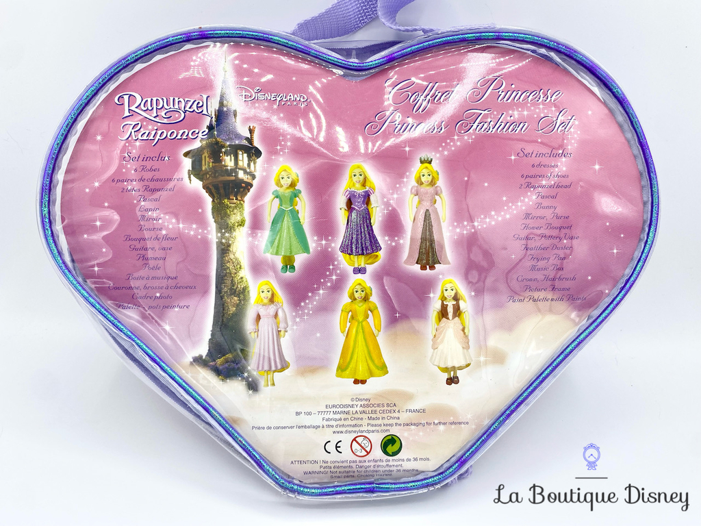 Figurine Fashion Polly Pocket Coffret Princesse Coeur Raiponce