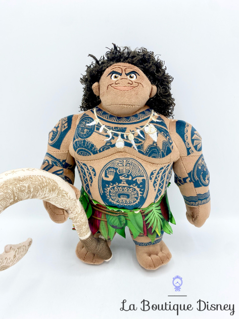 Peluche Maui Vaiana Disney PTS demi dieu hameçon 28 cm Peluches