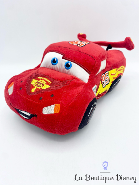 Peluche Flash Mcqueen Cars Disney Store Cusson Voiture Rouge Cm