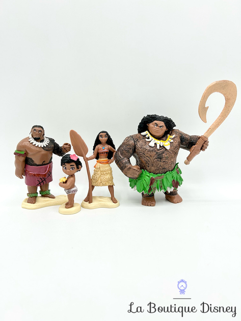 Figurines Vaiana Maui Chef Tui Disney Store Deluxe Playset Cm