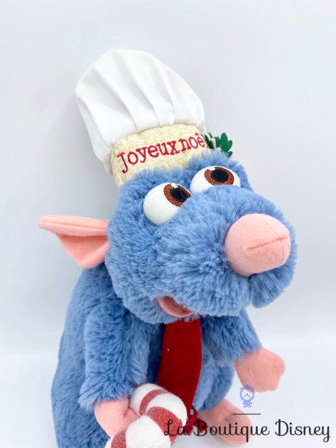 Peluche Rémy Ratatouille Joyeux Noël Disneyland Paris Disney rat bleu