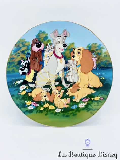 Assiette Collection La Belle Et Le Clochard Disney Cartoon