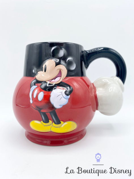 Tasse Mickey Mouse Short Disneyland Paris Mug Disney Rouge Noir Relief