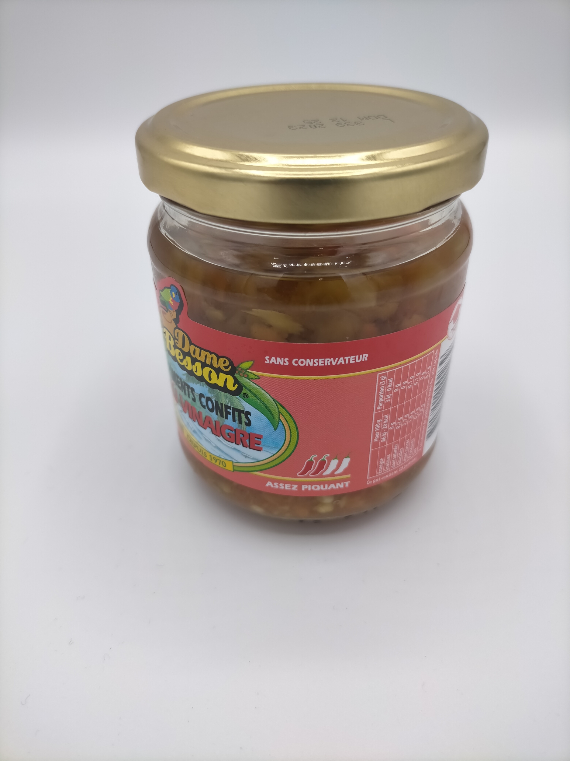 Piment confit 180g Dame Besson Epicerie Salée Purée de Piments