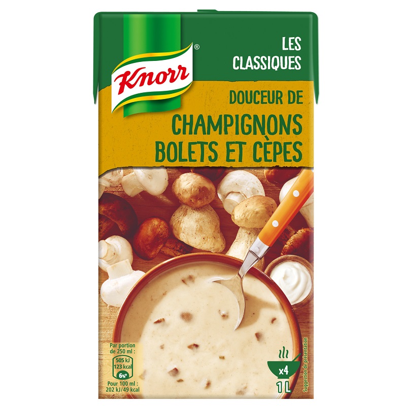 Knorr Soupe Douceur De Champignons Bolets Et Cepes Brique De L