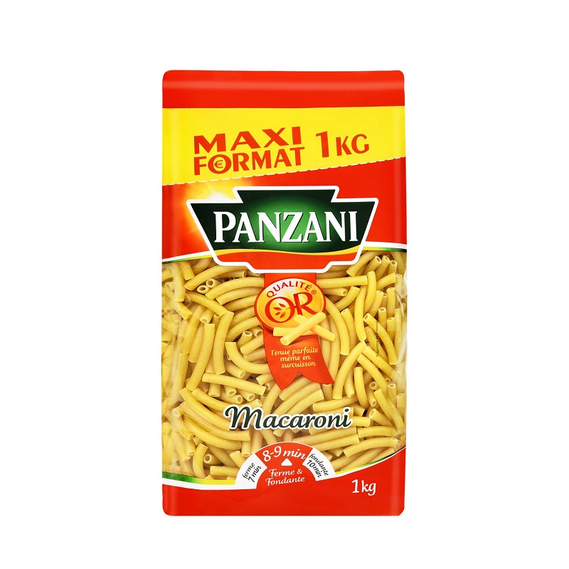 PANZANI MACARONI Paquet de 500g ou 1kg Pâtes Riz et Féculents Les