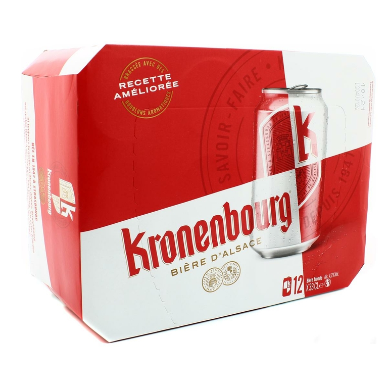 KRONENBOURG BIERE BLONDE Pack De 12 Bouteilles De 33 Cl Les Alcools