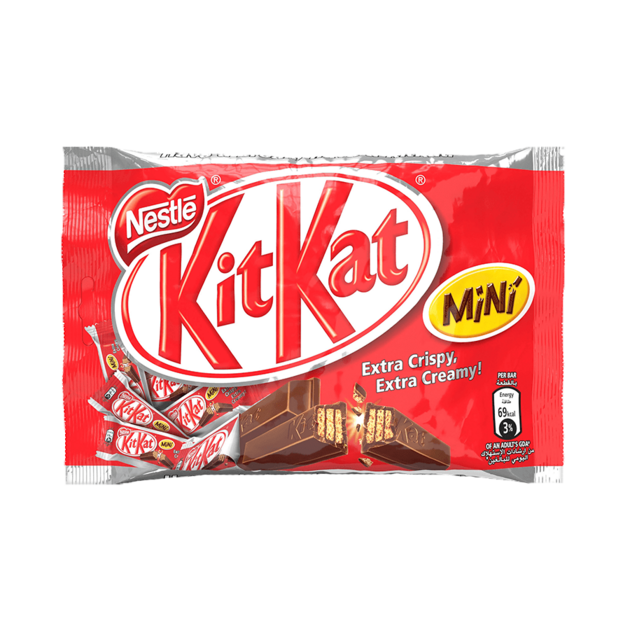 Nestle Barres Chocolatees Mini Kitkat G Confiseries Et Chocolat