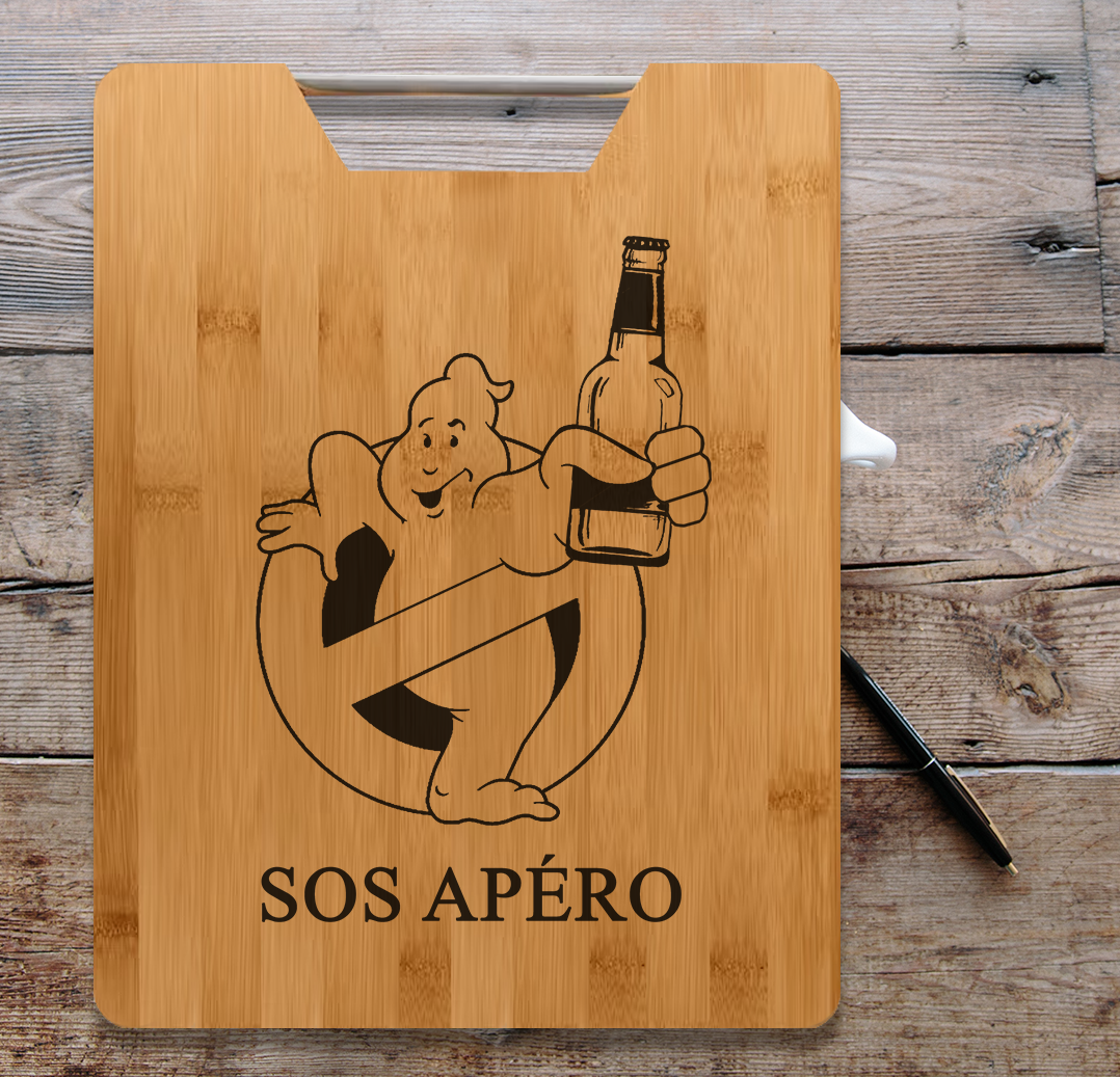 Planche apéro SOS apéro gravure laser Planches apéro les