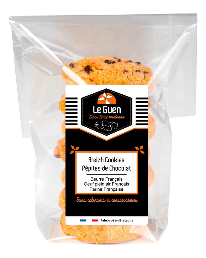 Breizh Cookies P Pites De Chocolat Cr Perie Biscuiterie Le Guen