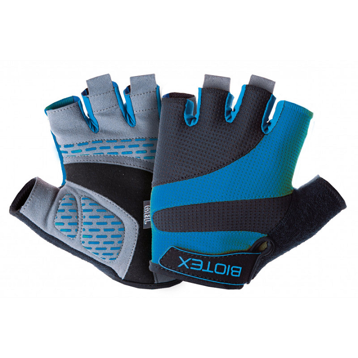 Paire De Gants Route Vtt FREEDOM Noir Bleu BIOTEX Bonneteries Route