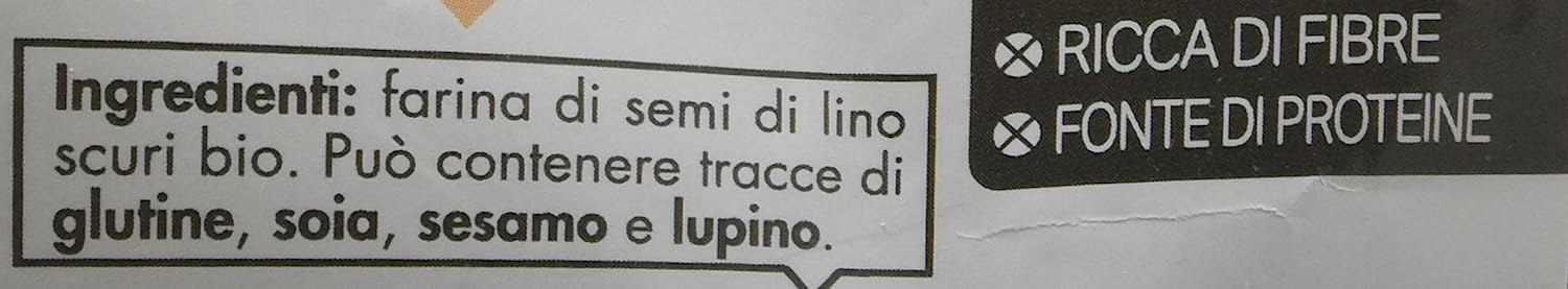 Fior Di Loto Farina Di Semi Di Lino Scuri Bio 400g