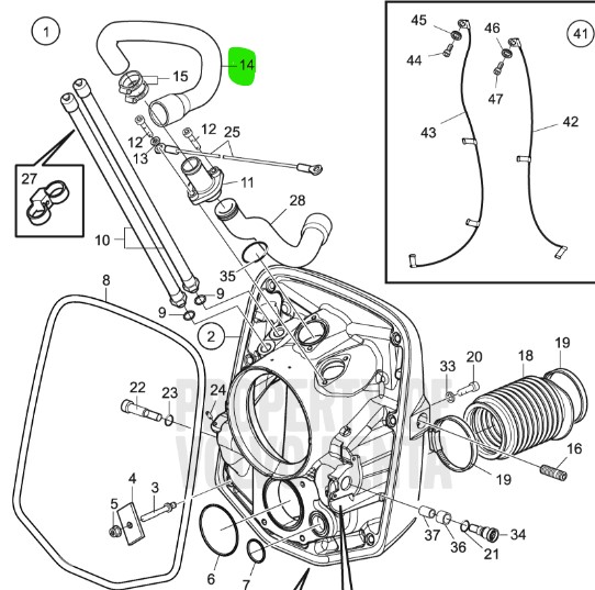 Flexible 21651097 VOLVO PENTA En Vente Chez PRO BOAT