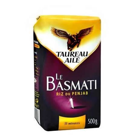 TAUREAU AILE RIZ BASMATI DU PENJAB Paquet de 500g ou 1kg Pâtes Riz