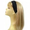 Bandeau cheveux surpiqué noir