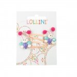 Barrettes clic clac saumon clair et Papillon