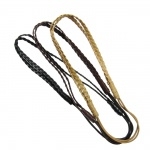 Headband double tresses façon cuir