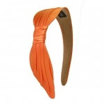 Serre-tête cheveux tissu orange