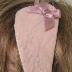Serre-tête dentelle vieux rose