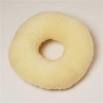 Coussin rond en peau de mouton médicalisée mérinos d'Australie