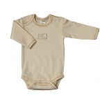 Body manches longues 100% en coton bio Ivoire Lulu