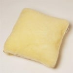 Coussin en peau de mouton médicalisée mérinos d'Australie anti escarres 44 X 44 cm