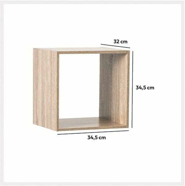 Étagère 1 case Mix n modul Effet Bois Naturel Meubles de Rangement