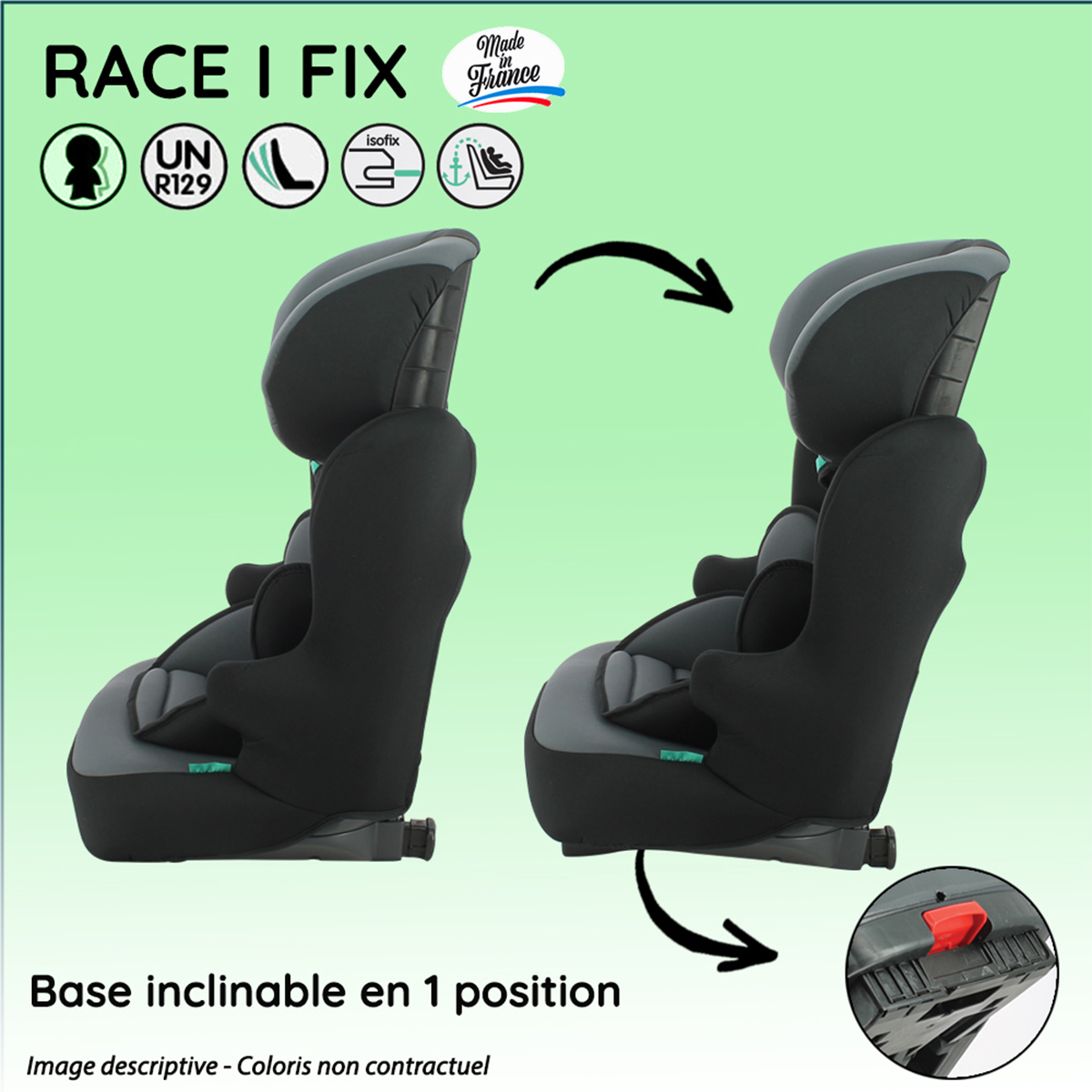 Si Ge Auto Isofix Cm Nania Race I Fabriqu En France Disney