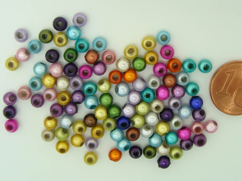 Perles Acrylique Rondes Mm Miracle Mix Couleurs Par Pcs Perles