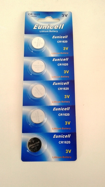 EUNICELL Lot De 5 Piles CR1620 Lithium 3v Piles Eunicell Energy01