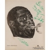 Louis ARMSTRONG - Photographie dédicacée et signée + Lettre de recommandation dactylographiée